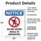 Signmission Do Not Enter While OSHA Notice Sign, Plastic, 10in W x 14in L, 2PK OS-2PACK-NS-P-1014-V-11257 - alternate 6
